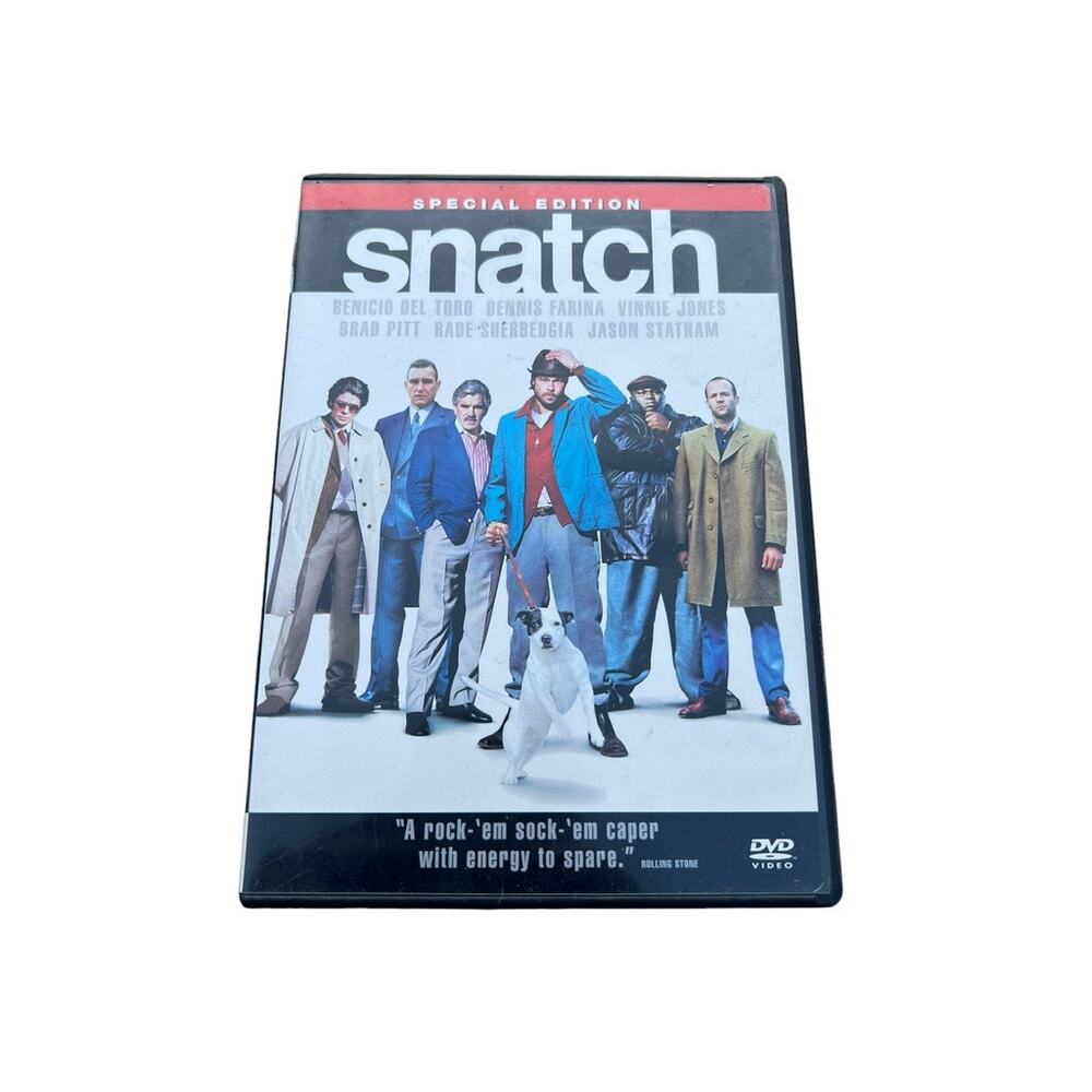 Snatch (DVD, 2001) Two-Disc Special Edition DVD w/ Special Features Brad Pitt